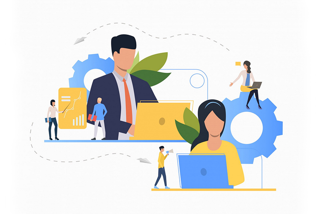 Modern tech workspace